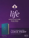 NKJV Life Application Study Bible, Third Edition, Large Print - Leatherlike Teal